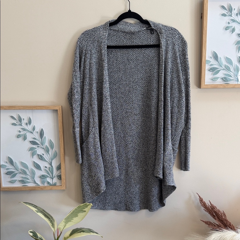 Express Heather Gray Women's Cardigan